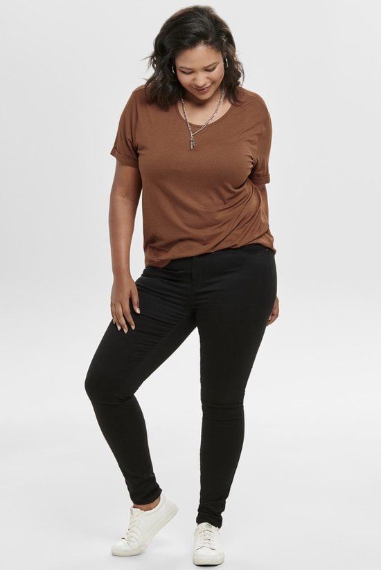 ONLY Carmakoma Caraugusta High Waist Skinny Jeans - Black - Women's Size W46/L34