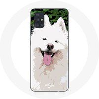 Maniacase Etui voor Samsung Galaxy A51 5G Samojeed wit hondenras