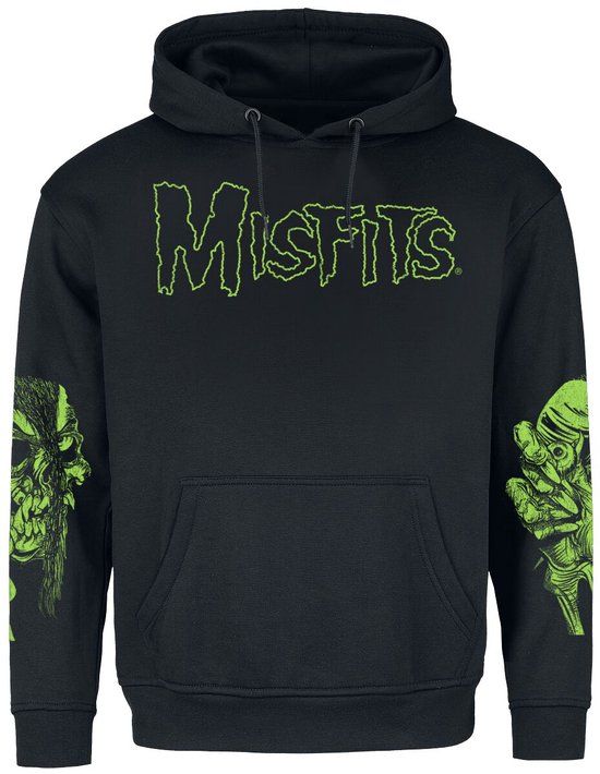 Misfits DDD My Darling Heren Trui met capuchon - zwart - M