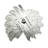 RIVERWELD 7-delige Hoeklasset Gage MG-11 Rl Gauge Dieptemeters Lasinspectietest Ulnaire controles Hoekbeen- en keelmaatmarkeringen Metrisch