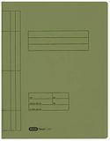 ELBA 100090781 snelhechtmappen pak van 100 stuks 250 g/m² Manila-karton voor ca. 200 DIN A4-vellen groen