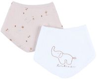 Noukie's B&M Set 2 Bandana Slabbetjes – Badstof & Katoen – Bali, Geluksduiven