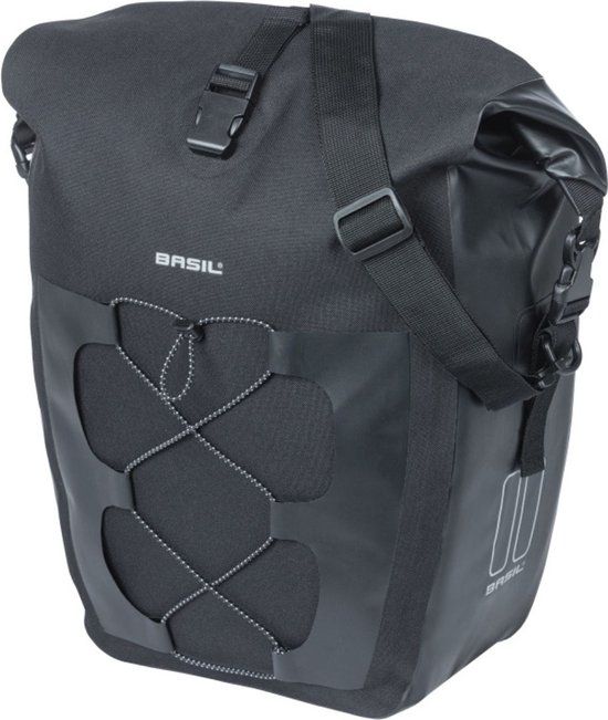 Basil Navigator Enkele Fietstas - M - 12L - Waterdicht - Zwart