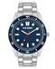Steve Madden SM/9115NVSV dress horloge, zilver.