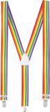 Boland Bretels Rainbow Multi - Volwassenen - Unisex - Student - Pride