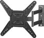 Merkloos Support TV 26-60 pouces pour téléviseurs LED LCD inclinable pivotant rotatif fixation murale jusqu'à 45 kg VESA 400x400 mm niveau à bulle serre-câbles support TV pivotant et inclinable
