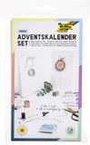 Folia Papieren adventkalender met naturel papieren zakjes, bruin.