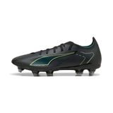 PUMA Voetbalschoen 'Ultra 6 Match' neongeel / donkergroen / zwart