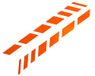 Foliatec 33943 Car Design Sticker Shades 9 x 77 cm, 2 stuks, oranje chroom mat