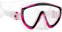 Jongensmasker Salvimar Ray Duikmasker Transparant, Zwart, Roze