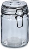 Zeller Voorraadpotten/bewaarpotten - 250 ml - glas - met beugelsluiting - D8 x H10 cm