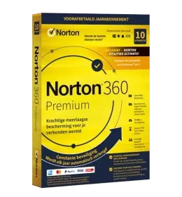 Norton 360 Premium met  Utilities Ultimate | 10 Apparaten | 1 Jaar