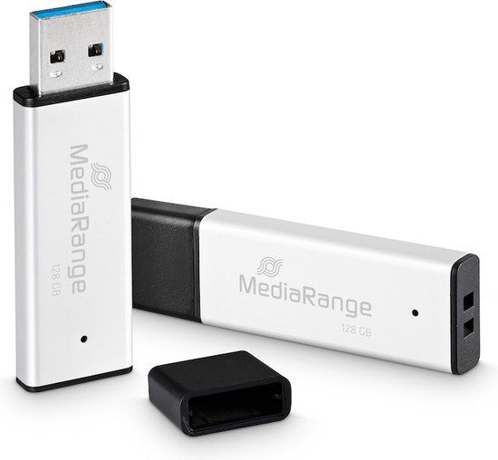 MediaRange USB Stick 128GB - MR1902 - USB 3.0 - 220 MB/s - Aluminium