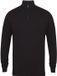 Henbury pull zippé noir Laine XXL
