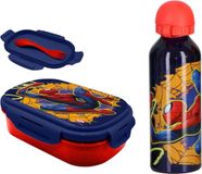 4KidsOnly Spiderman Lunchset - Lunchbox en Drinkfles voor Kinderen - Blauw
