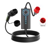 EVSE 6/8/10/13/16 A, 11 kW, Type 2 (EU) Chargeur mural, câble de recharge rapide 3 phases 8 m