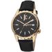 Just Cavalli JC1G217L0035 Montre homme Acier couleur rosé Cuir noir Analogique