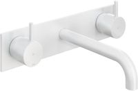 Hotbath Cobber - Wastafelmengkraan - Wit - Inbouw - Messing