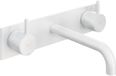 Hotbath Cobber - Wastafelmengkraan - Wit - Inbouw - Messing