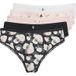 Ted Baker Senna 5pk Slip Barely There/ Black Print/ White/barely Ther Taille: 3XL