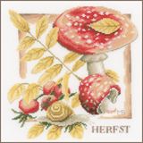 Lanarte Borduurpakket - Herfst - Marjolein Bastin - 25 x 25cm