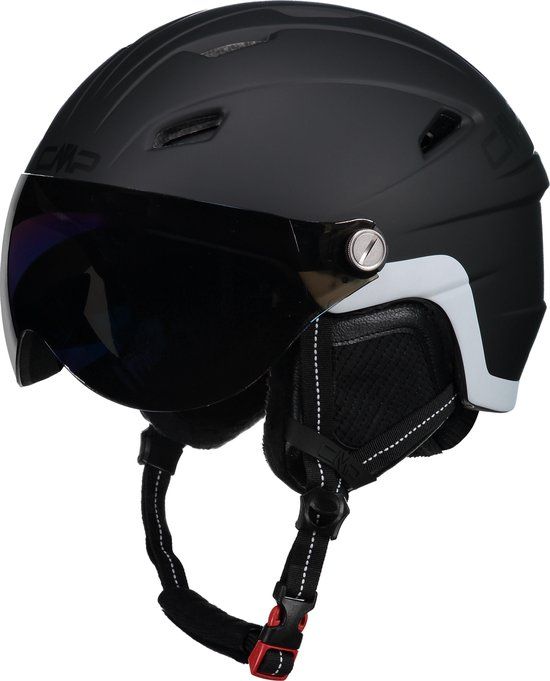 CMP Ski Helm met Vizier - Zwart - Maat M (54/56)