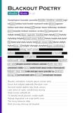 Blackout Poetry: Mindful, Mystic [v.3]