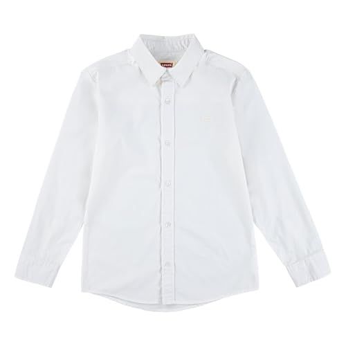 Levi's Wt-Woven Top T-shirt voor jongens, Briljant wit, 16 jaar
