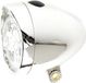 IkziLight Koplamp Retro Chroom 3 LED + Batterijen