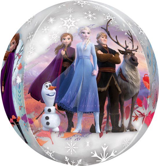 Disney Frozen Junior Orbz Folieballon - 40cm - Transparant