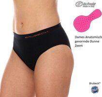 Brubeck Dames Fietsonderbroek - met dunne zeem - L - Zwart