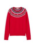 Tommy Hilfiger Pull en maille femme Coton S Bleu clair/Vert/Rouge/Blanc Automne/Hiver 2026