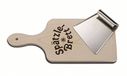 Weis 16037 Spätzleboard inclusief schraper, van roestvrij staal en hout, voor de originele bereiding van Schwäbische Spätzle, 31,5 x 14,5 x 2 cm