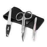 Titania Manicure set etui, echt leder, 3-delig
