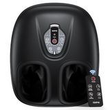 RENPHO Draagbare voetmassagemachine met warmte voor plantaire fasciitis, Shiatsu kneden, compressie, elektrische voetmassageapparaat, kerstcadeaus voor mannen en vrouwen