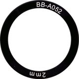 Elvedes trapas afstandsring 38 x 30 x 2,0 mm - aluminium (6 stuks)