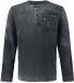 Black Premium by EMP Zwart vintage shirt met lange mouwen - Heren - M