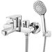 Merkloos Badkraan met handdouche - Chroom - 3 functies - Wandmontage