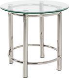 HAKU Bijzettafel Heiko - Glas/chroom