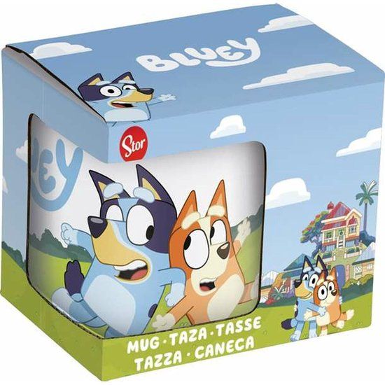 Bluey keramische mok 325 ml in geschenkdoos, Meerkleurig, Standaard, casual