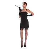 amscan 9905798 Charleston Flapper verkleedkostuum voor volwassenen, jaren 20-30-kostuum, dames Great Gatsby Jazz-outfit (VK kledingmaat 16-18)