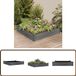 vidaXL Jardinière surélevée avec doublure 120x120x25 cm bois de sapin gris