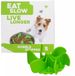 Eat Slow Live Longer Insert pour gamelle anti-glouton - S - Puzzle d'alimentation - Ralentisseur pour chiens - Vert - Gobble Stopper