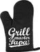 Bellatio Decorations Grillmaster papa Gant de barbecue/ gant de barbecue - noir - hommes - Cadeau Papa/ Fête des Pères - anniversaire