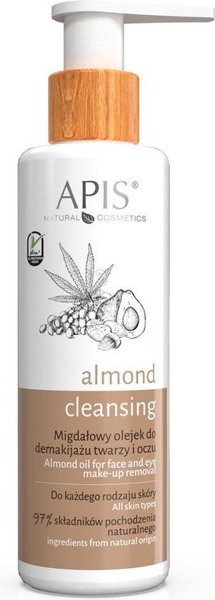 APIS NATURAL COSMETICS Amandel reinigingsolie voor gezicht en ogen 150ml