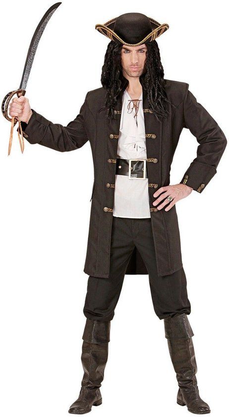 Widmann Piraat & Viking Kostuum Luxe Jas Man Zeeschuimer XL Carnaval kostuum Verkleedkleding
