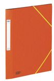Elba Prestige Elastische map met 3 Flaps glanzende kaart Pack van 10 A4 a4 ORANJE