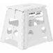 BM Tools Tabouret Pliant Blanc 32cm, Marchepied Pied Pliable Bmt-mp32-blanc 150kg Capacité, Léger Et Compact Pour Adulte/enfant