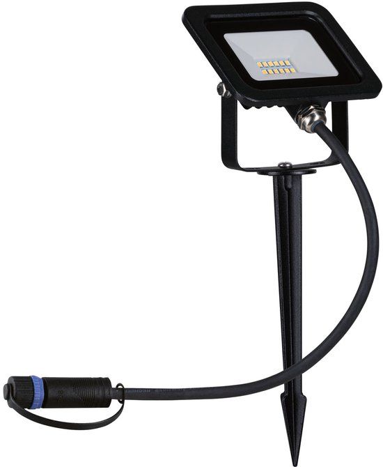 Paulmann Outdoor Plug & Shine Flood spot - 6.8W - 3000K - Zwart