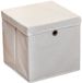 HI Opbergmand - grijs - 30 x 30 cm - polyester - met los deksel - inklapbaar